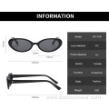 Fashion oval small frame rice nail Sunglasses Women's disco hip hop Sunglasses net red street shooting ins style glasses s21156